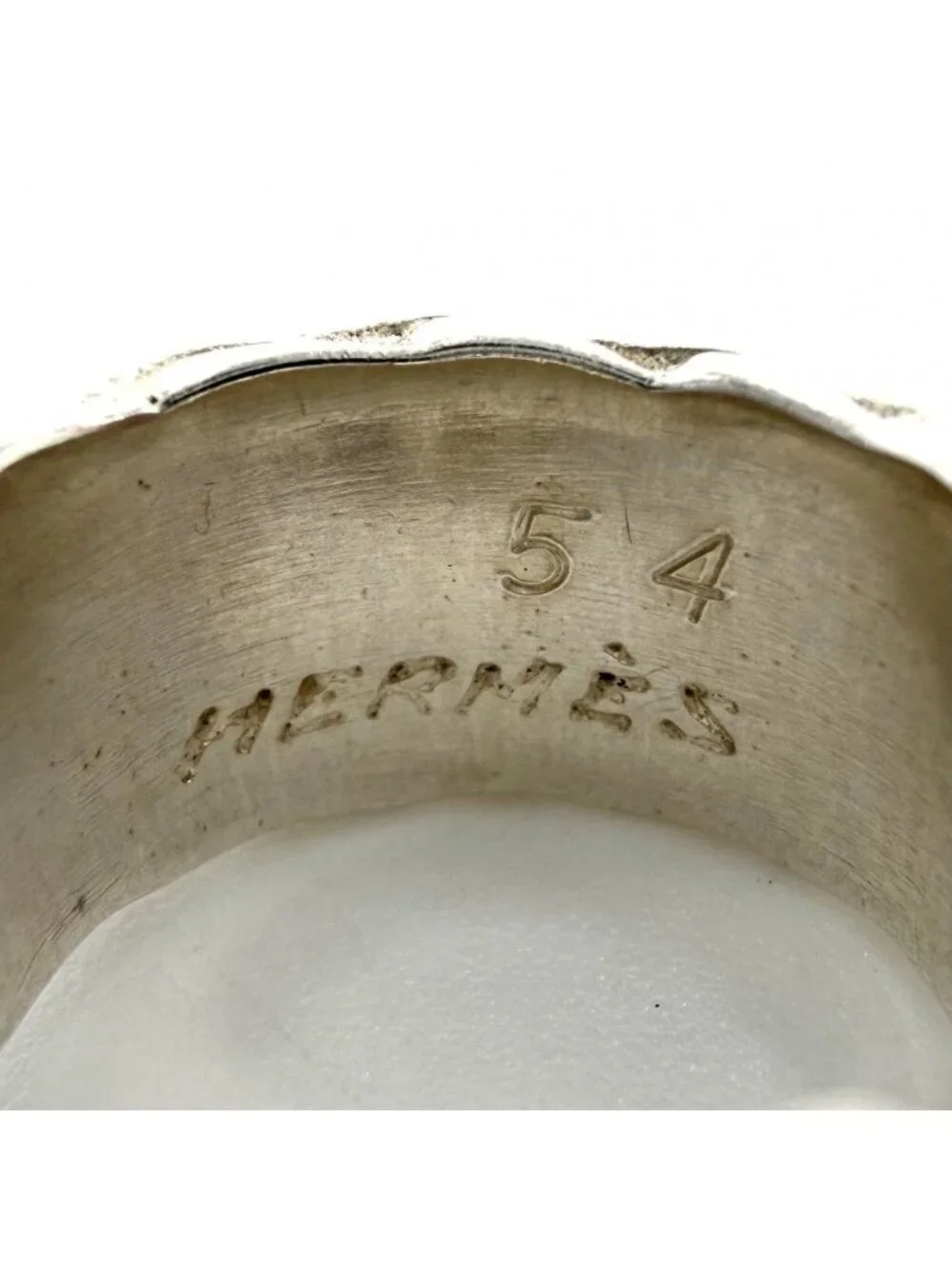 Hermes Ring Diane Vintage 54 925 Sterling Silver